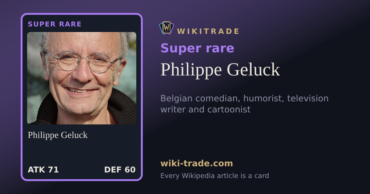 Philippe Geluck — Super rare card