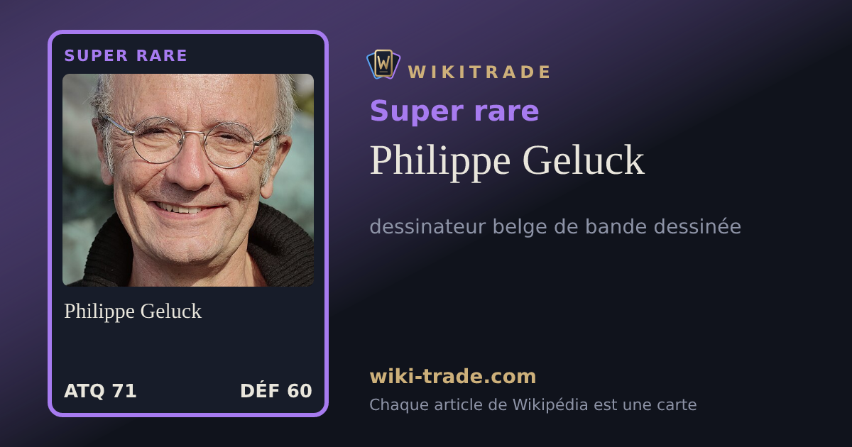 Philippe Geluck — carte Super rare