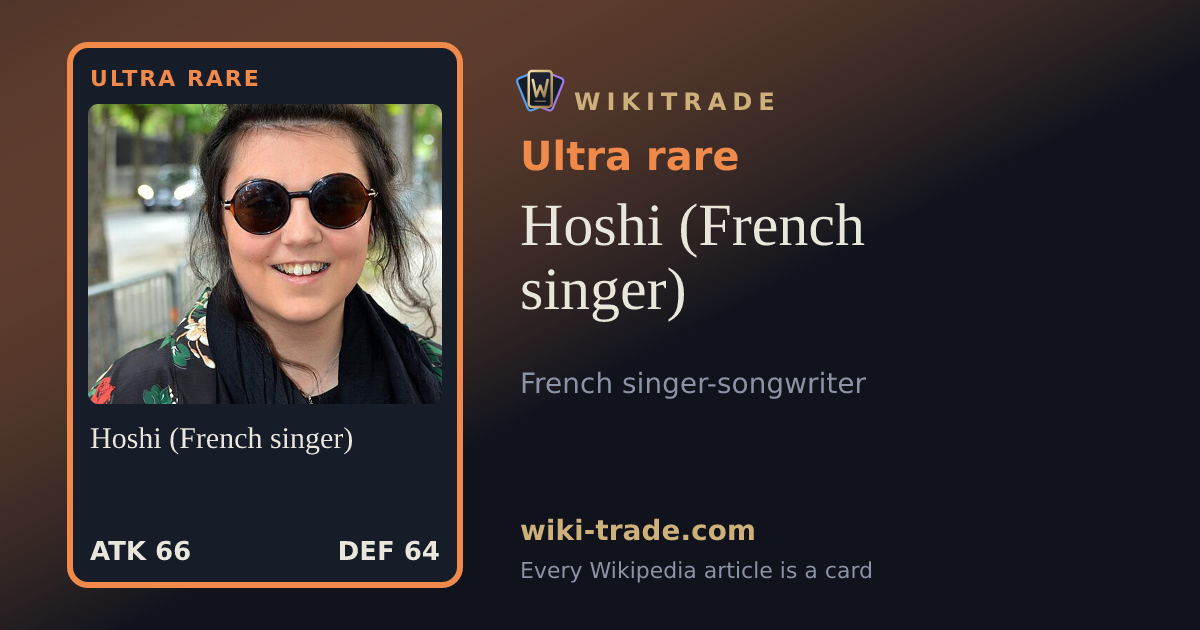 Hoshi (French singer) — Ultra rare card