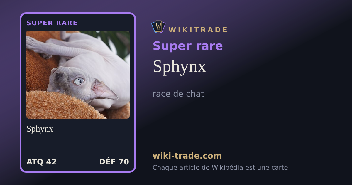 Sphynx — carte Super rare