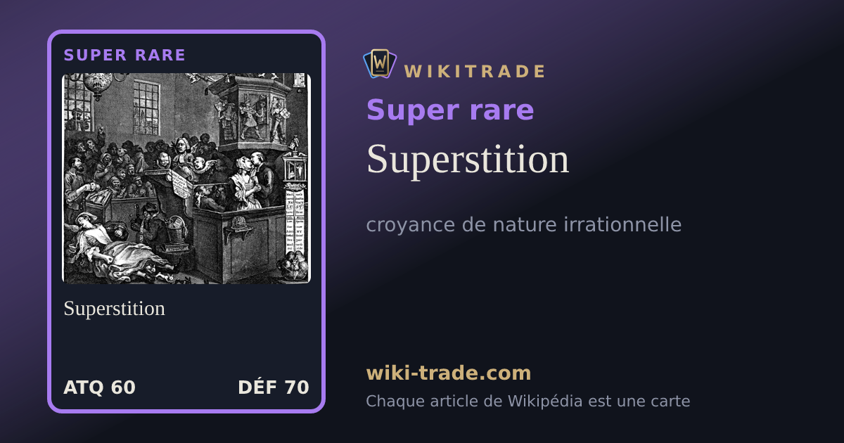 Superstition — carte Super rare