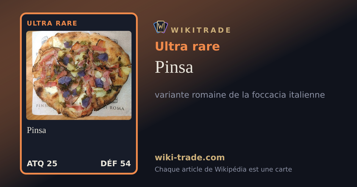 Pinsa — carte Ultra rare