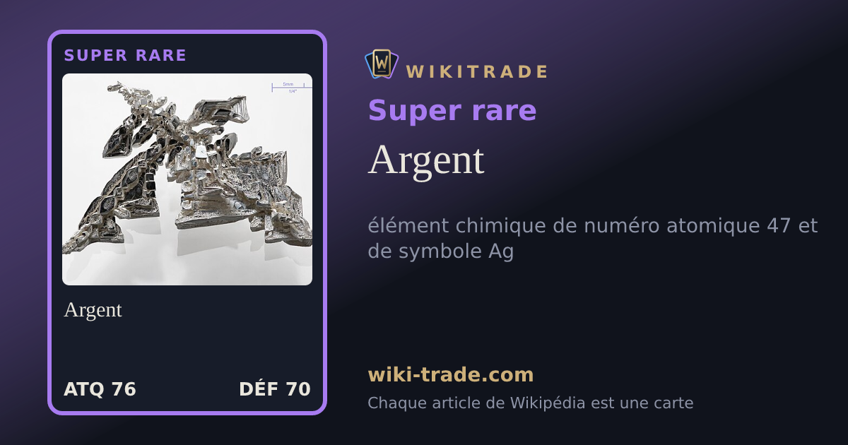 Argent — carte Super rare