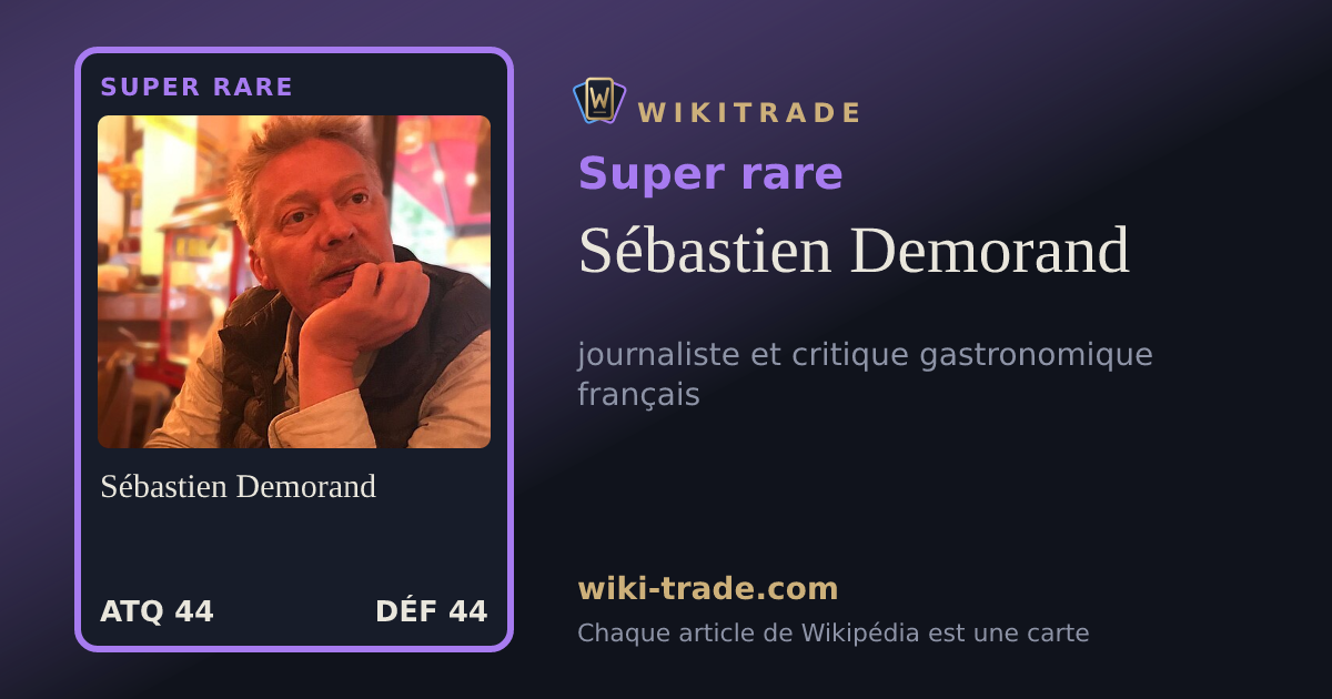 Sébastien Demorand — carte Super rare