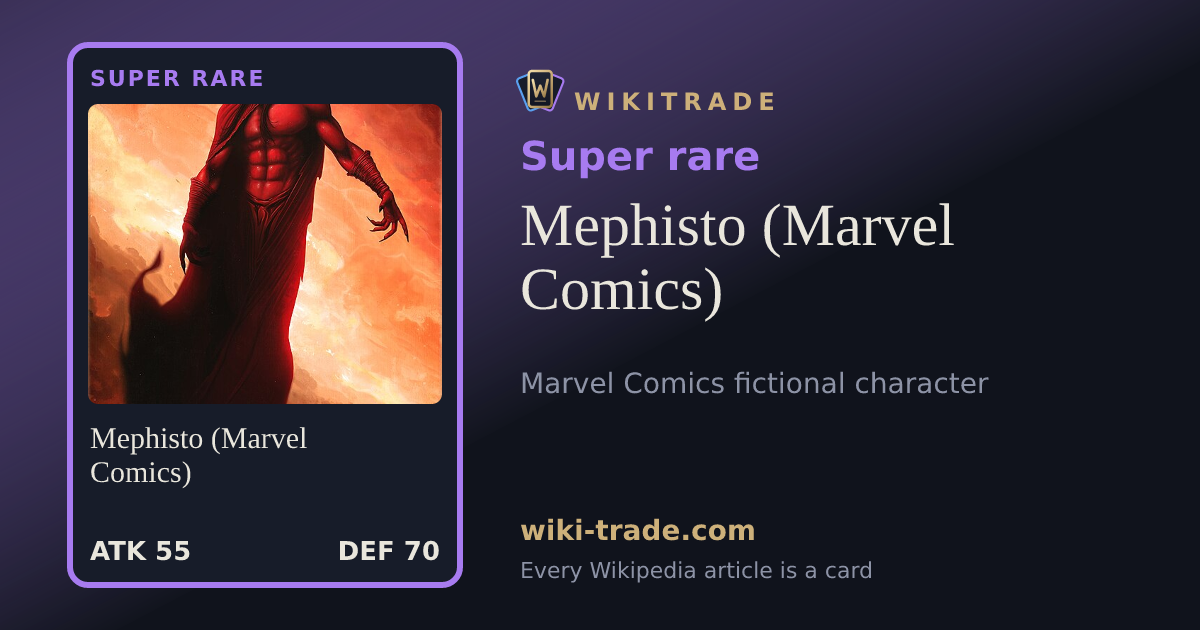 Mephisto (Marvel Comics) — Super rare card