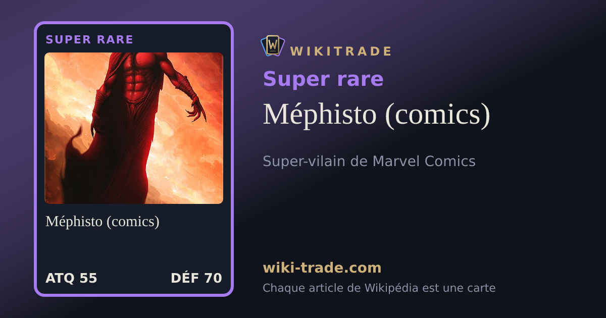 Méphisto (comics) — carte Super rare