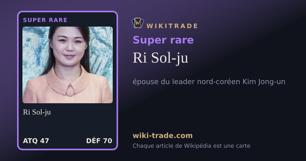 Ri Sol-ju — carte Super rare