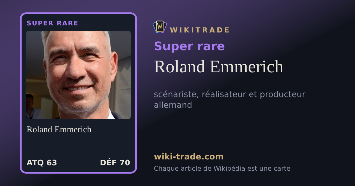 Roland Emmerich — carte Super rare