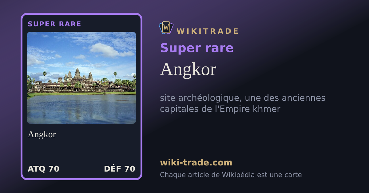 Angkor — carte Super rare