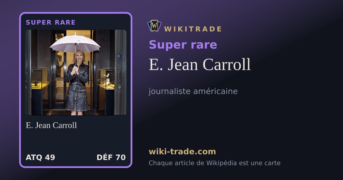 E. Jean Carroll — carte Super rare