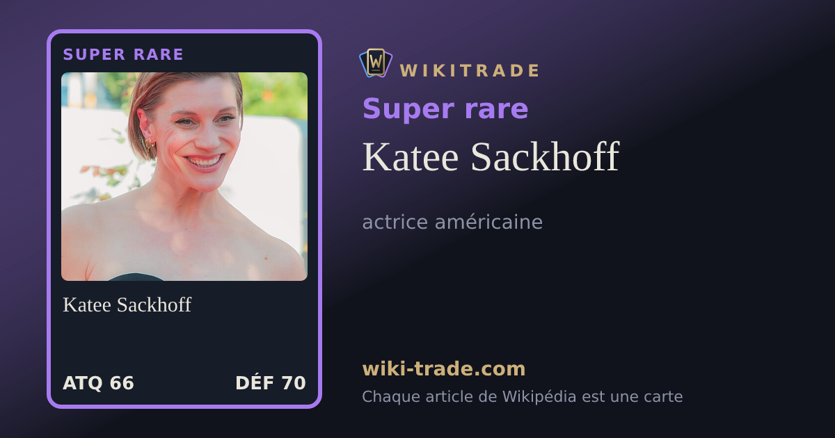 Katee Sackhoff — carte Super rare