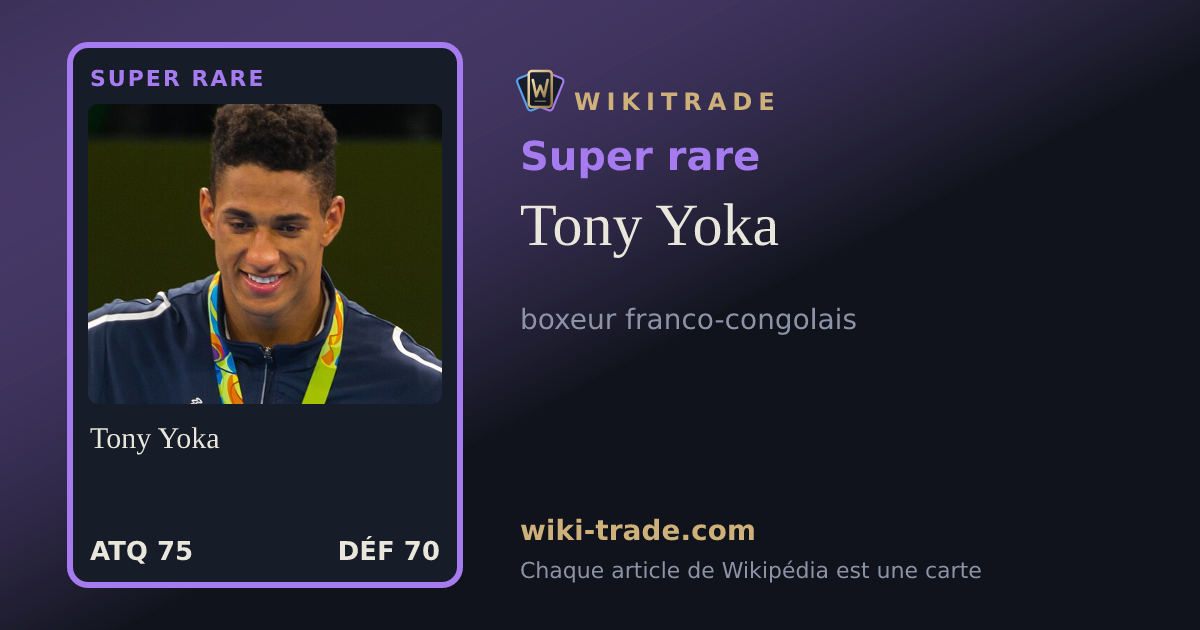Tony Yoka — carte Super rare
