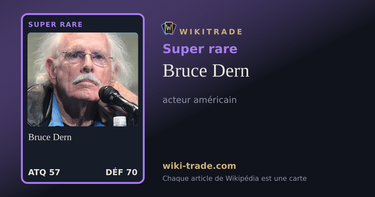 Bruce Dern — carte Super rare