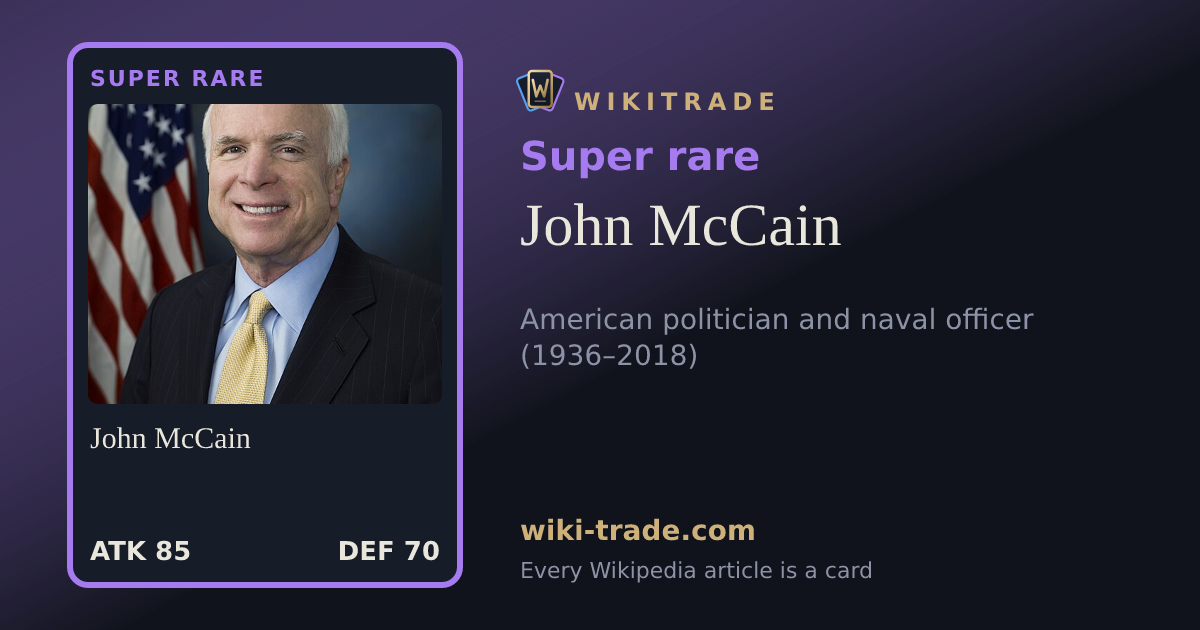 John McCain — Super rare card