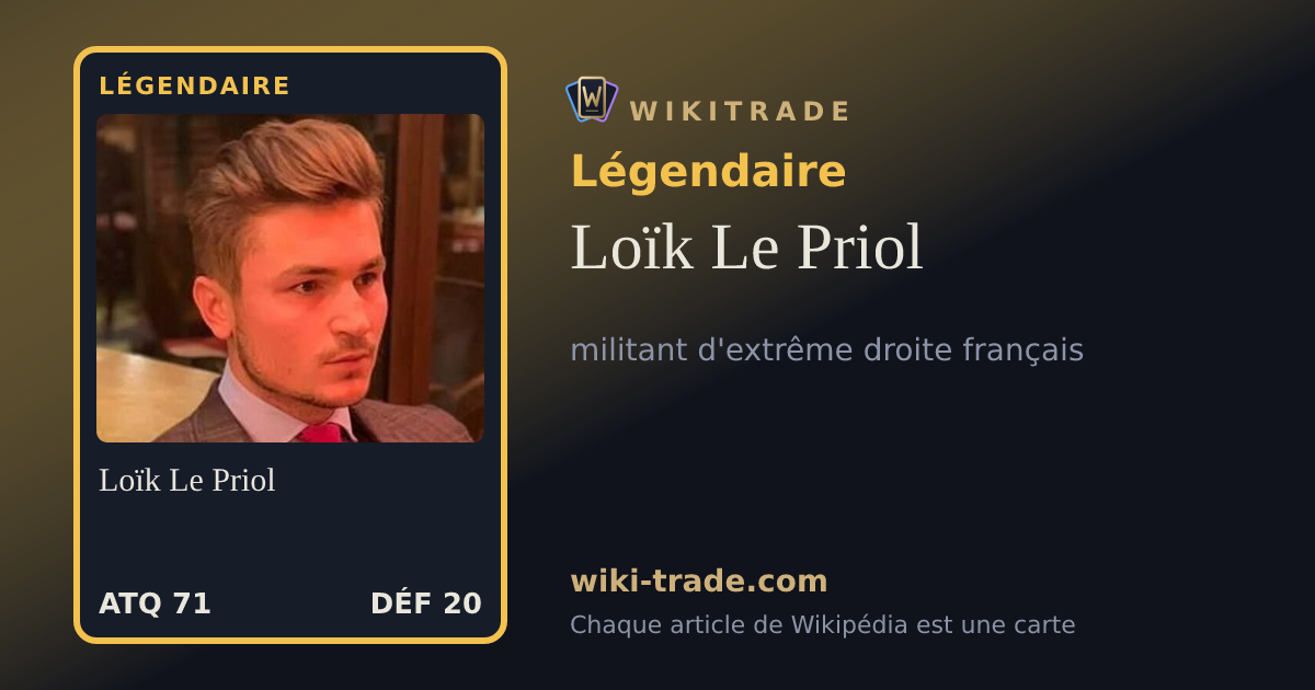 Loïk Le Priol — carte Légendaire