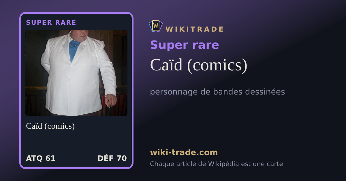 Caïd (comics) — carte Super rare