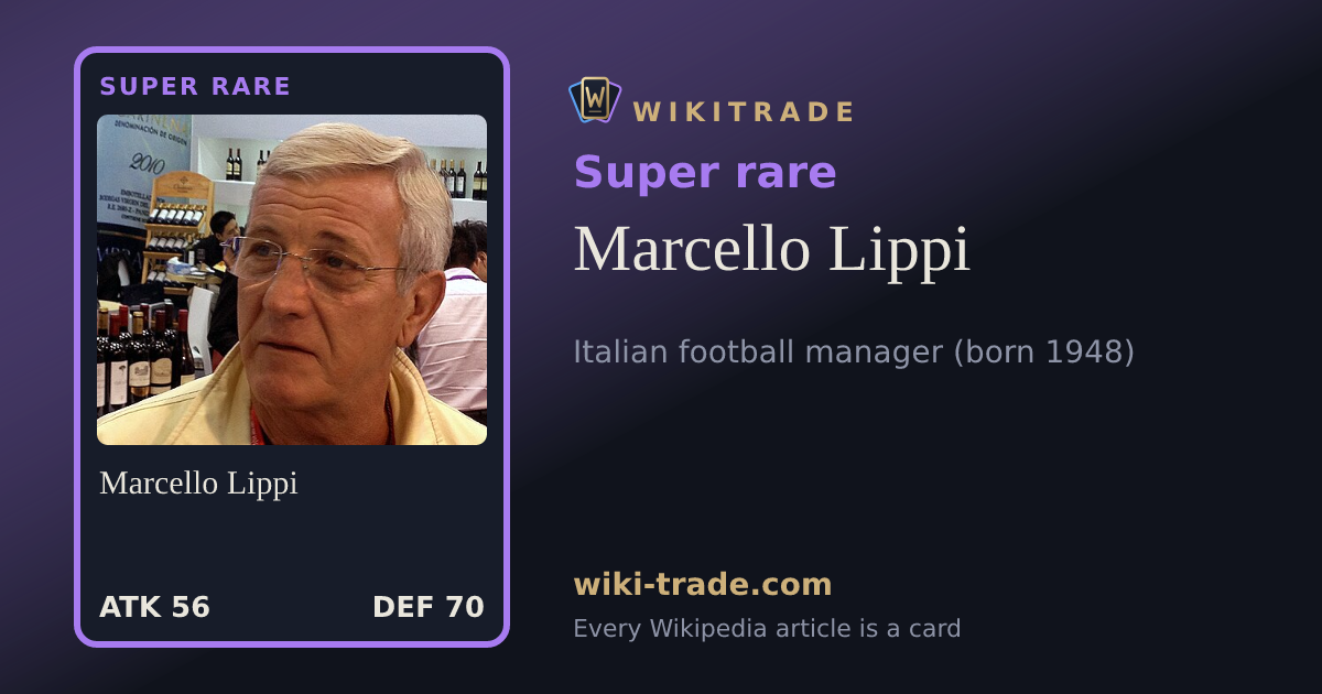 Marcello Lippi — Super rare card