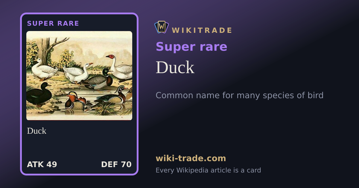 Duck — Super rare card