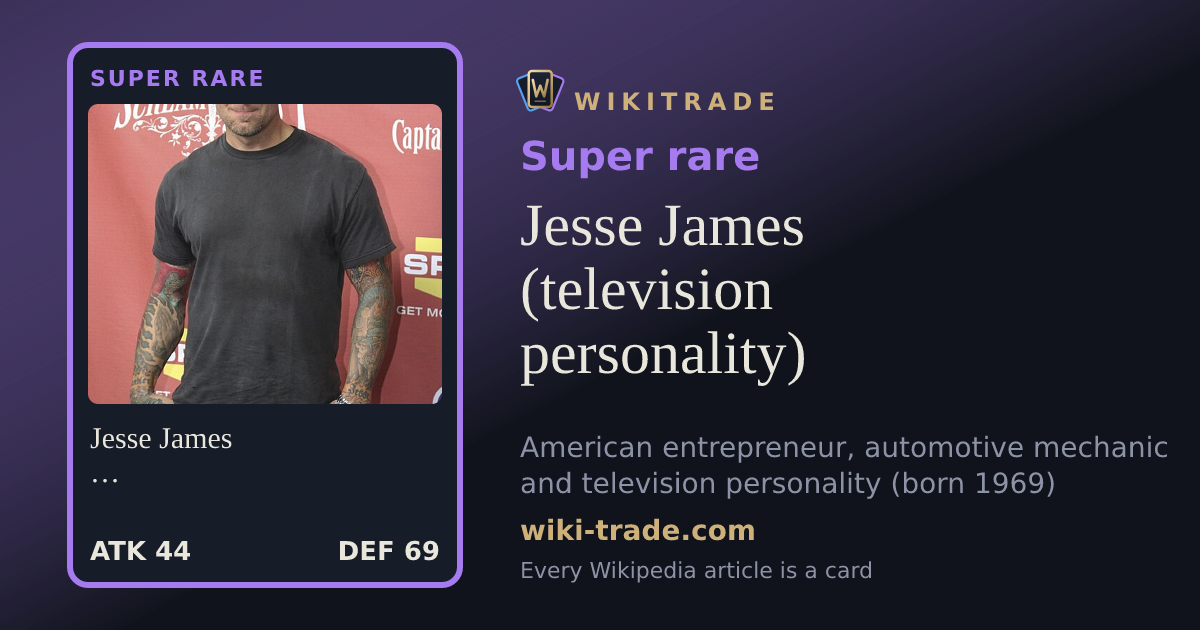 Jesse James (television personality) — Super rare card
