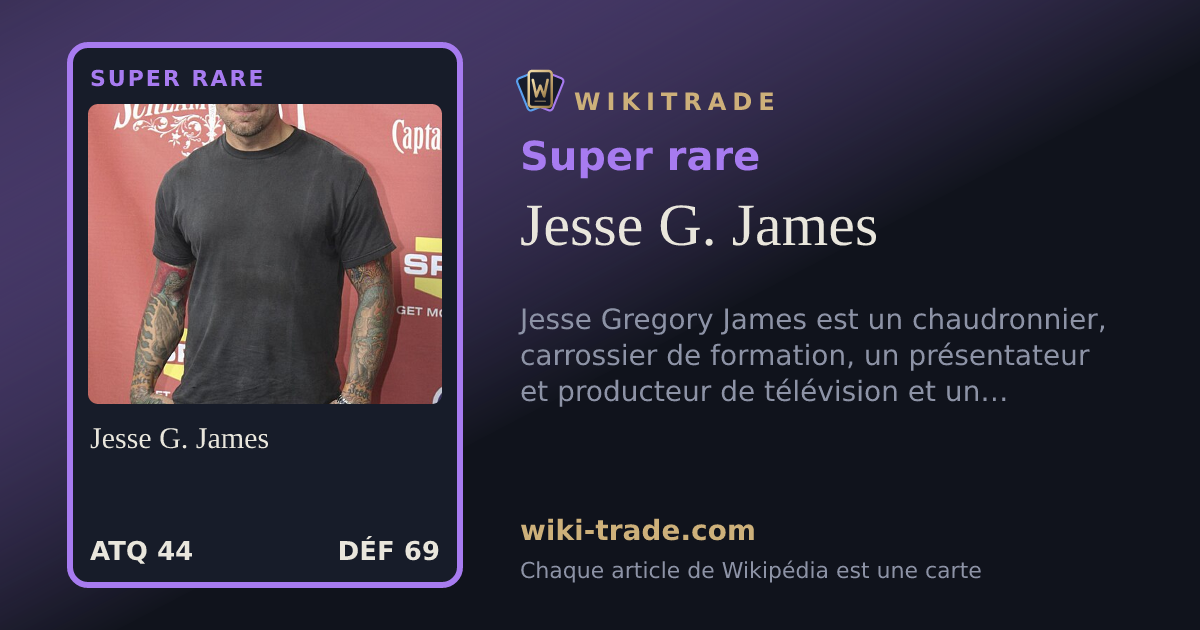 Jesse G. James — carte Super rare