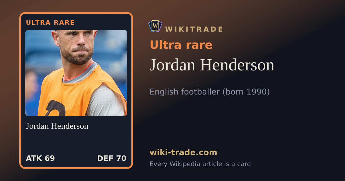 Jordan Henderson — Ultra rare card