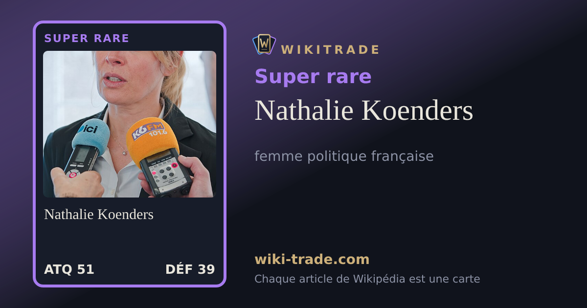 Nathalie Koenders — carte Super rare