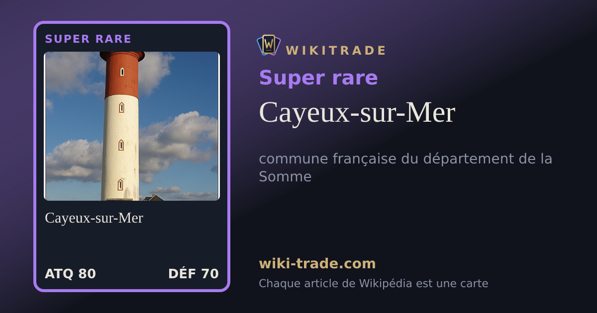 Cayeux-sur-Mer — carte Super rare