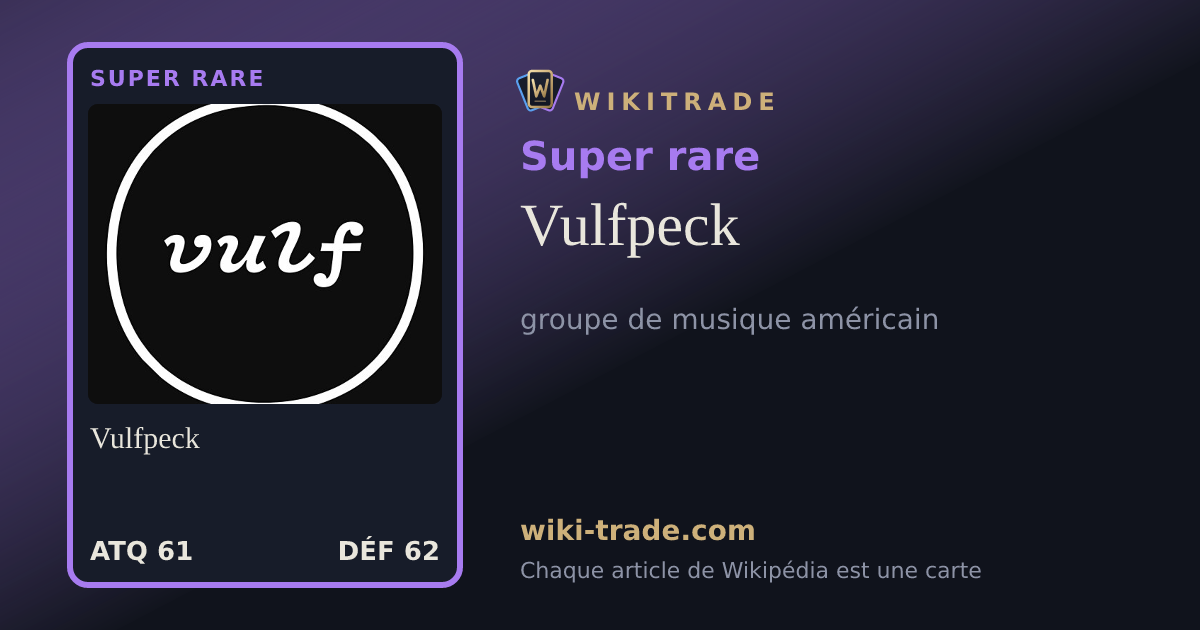 Vulfpeck — carte Super rare