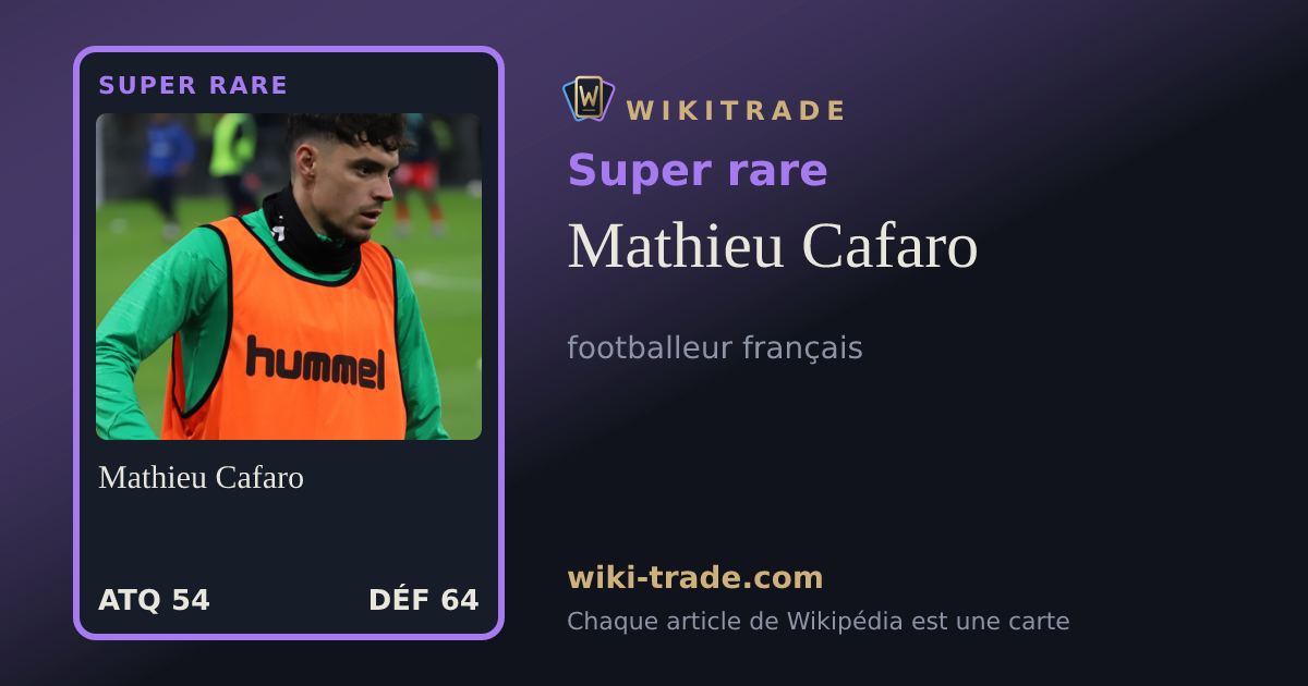Mathieu Cafaro — carte Super rare