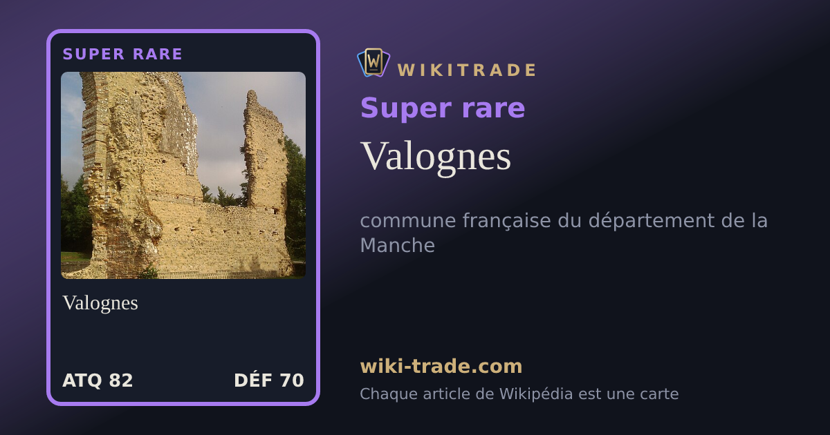 Valognes — carte Super rare