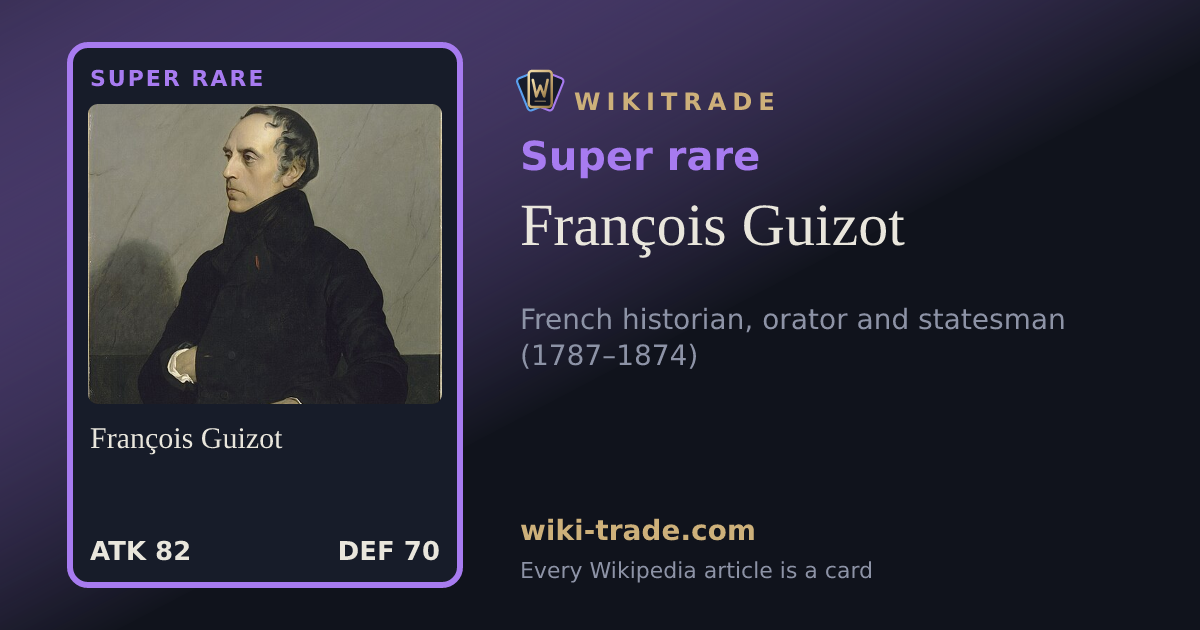 François Guizot — Super rare card