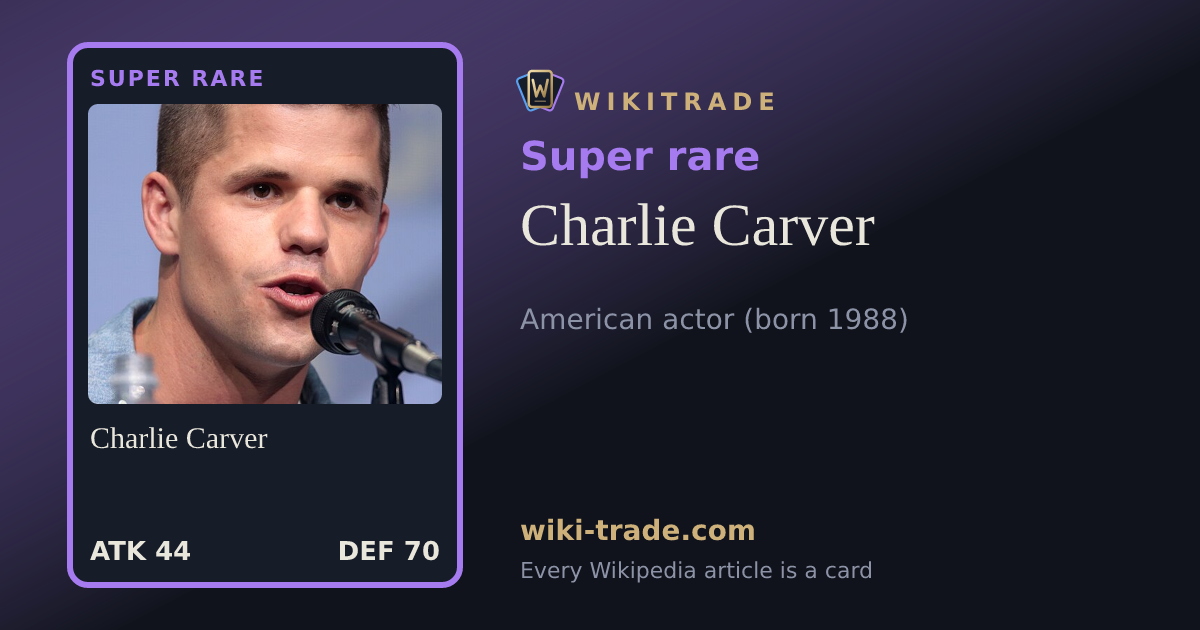 Charlie Carver — Super rare card