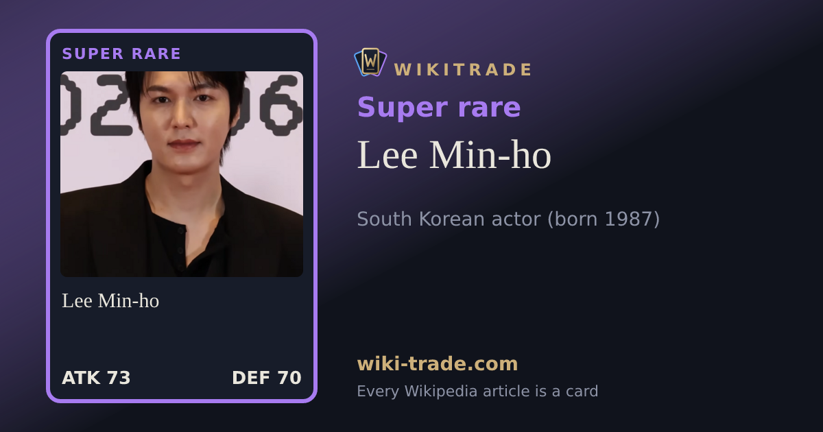 Lee Min-ho — Super rare card