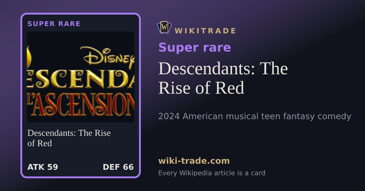 Descendants: The Rise of Red — Super rare card