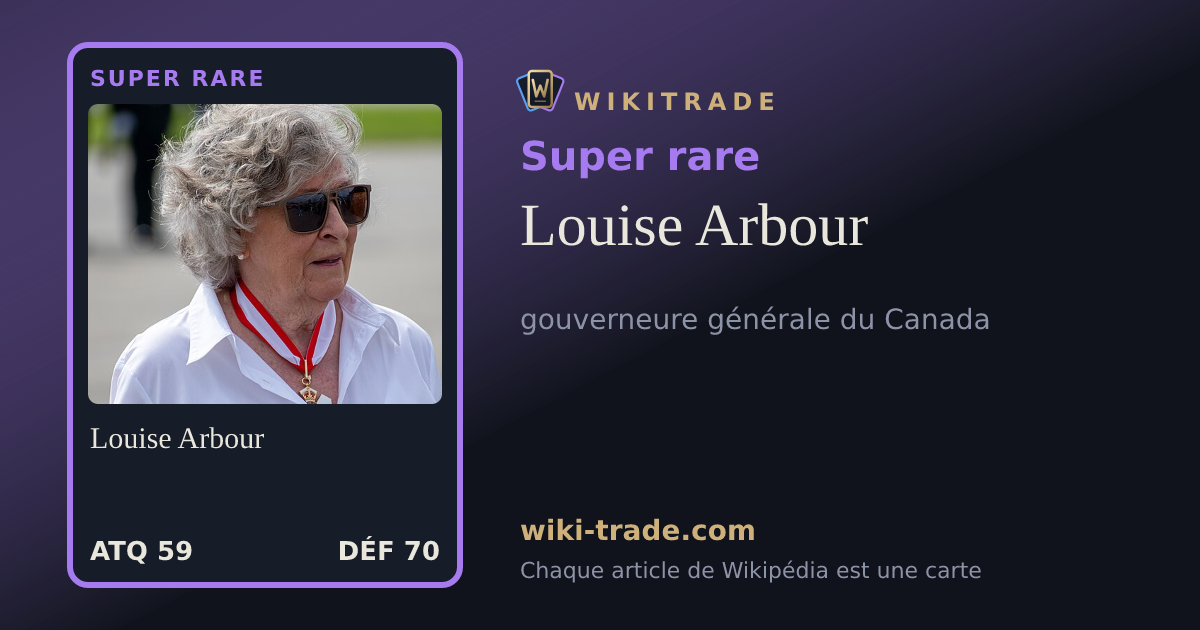 Louise Arbour — carte Super rare