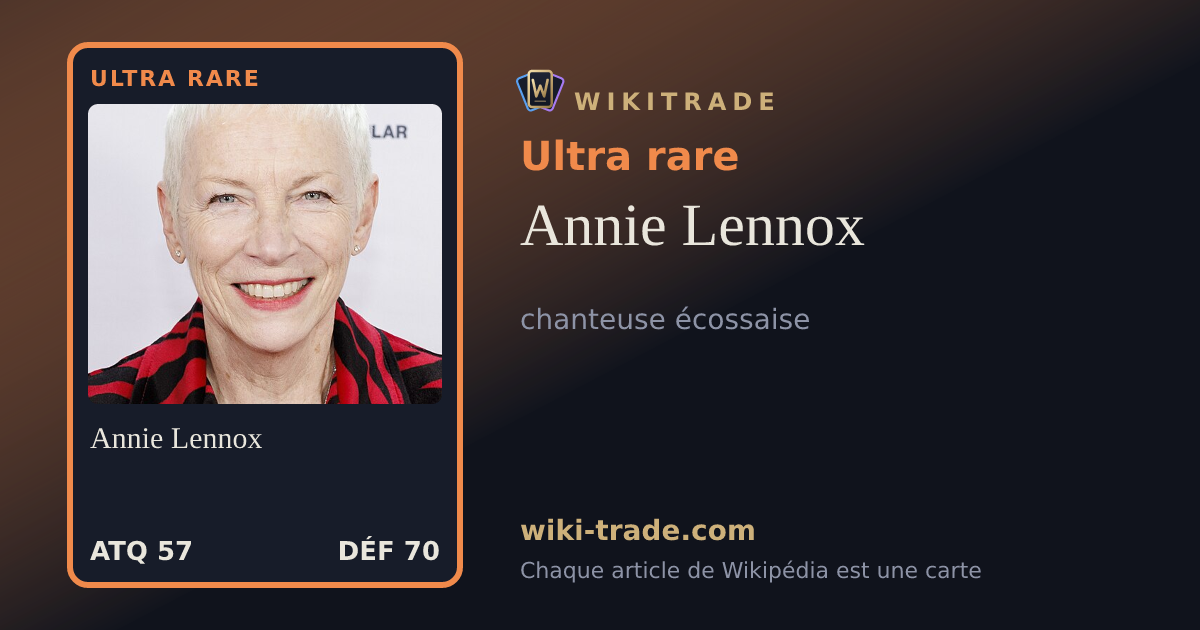 Annie Lennox — carte Ultra rare