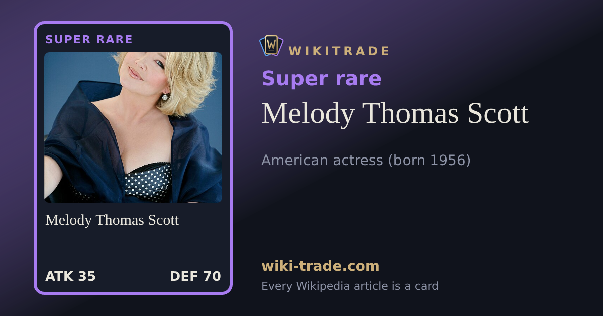 Melody Thomas Scott — Super rare card
