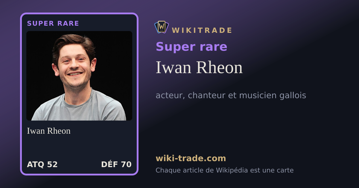 Iwan Rheon — carte Super rare