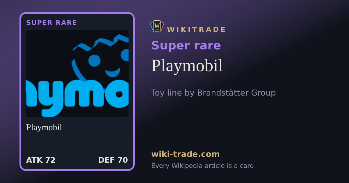 Playmobil — Super rare card