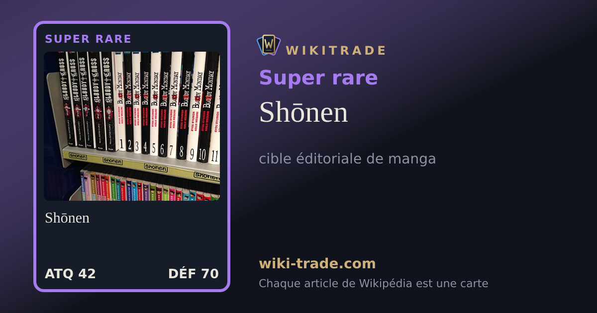 Shōnen — carte Super rare