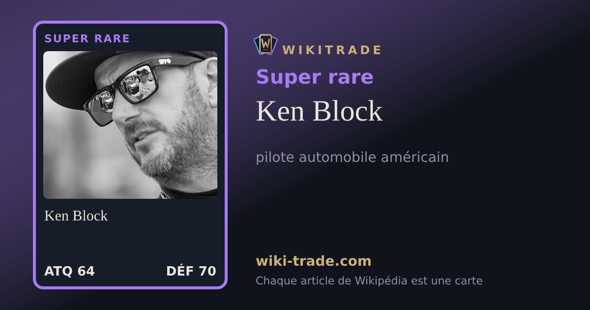 Ken Block — carte Super rare