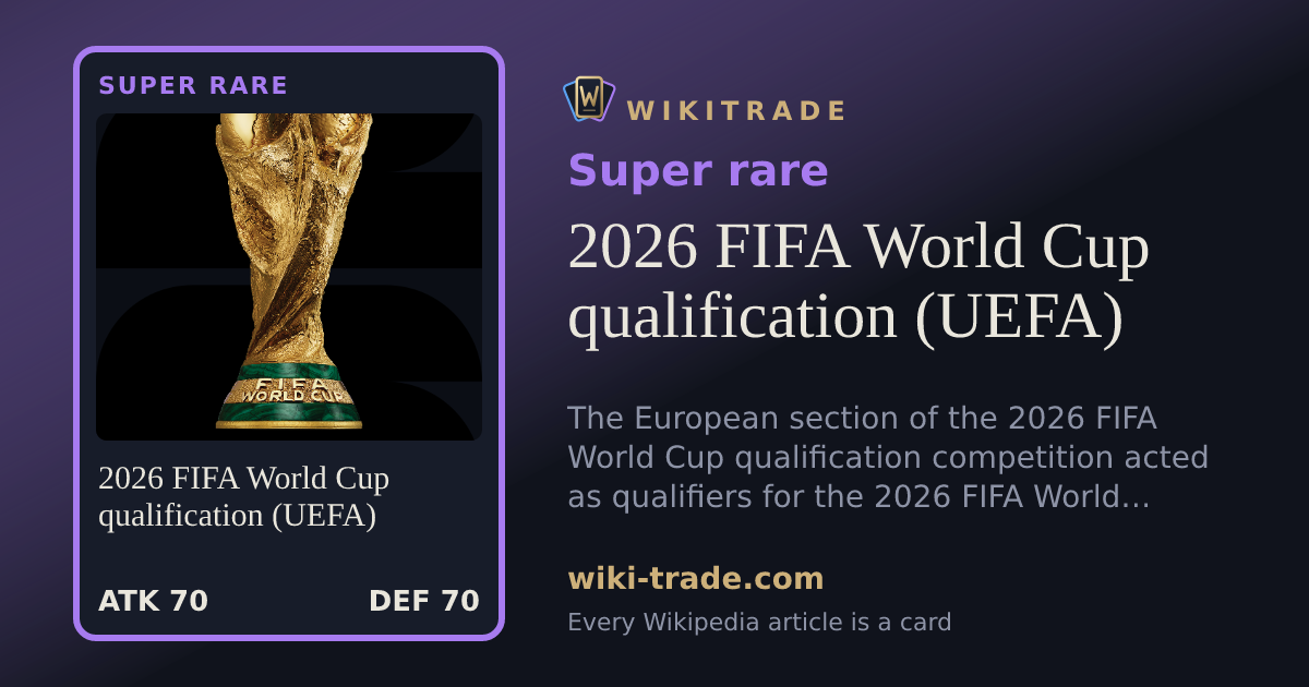 2026 FIFA World Cup qualification (UEFA) — Super rare card