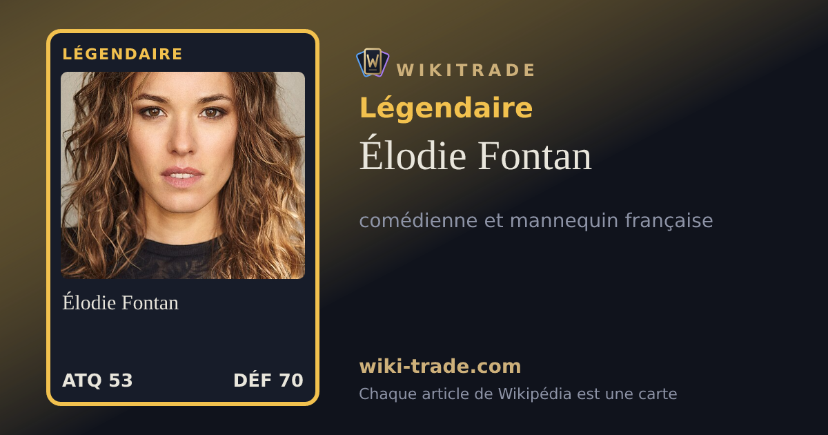 Élodie Fontan — carte Légendaire