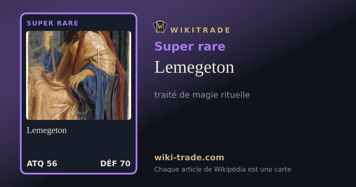 Lemegeton — carte Super rare