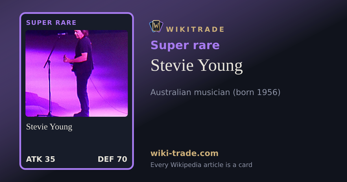 Stevie Young — Super rare card