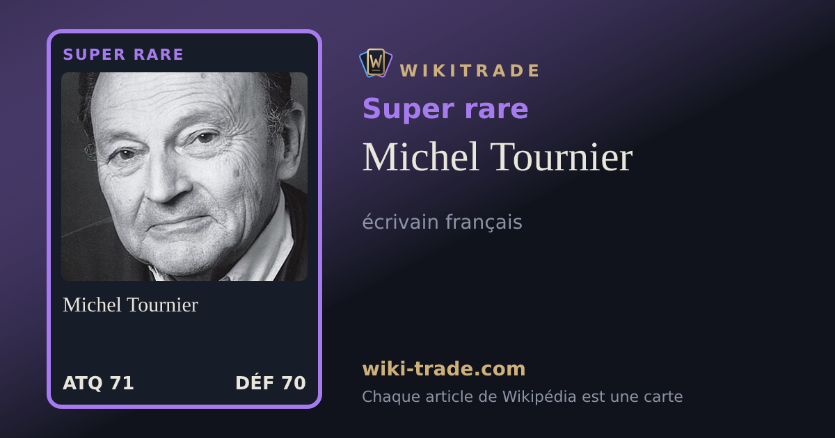 Michel Tournier — carte Super rare