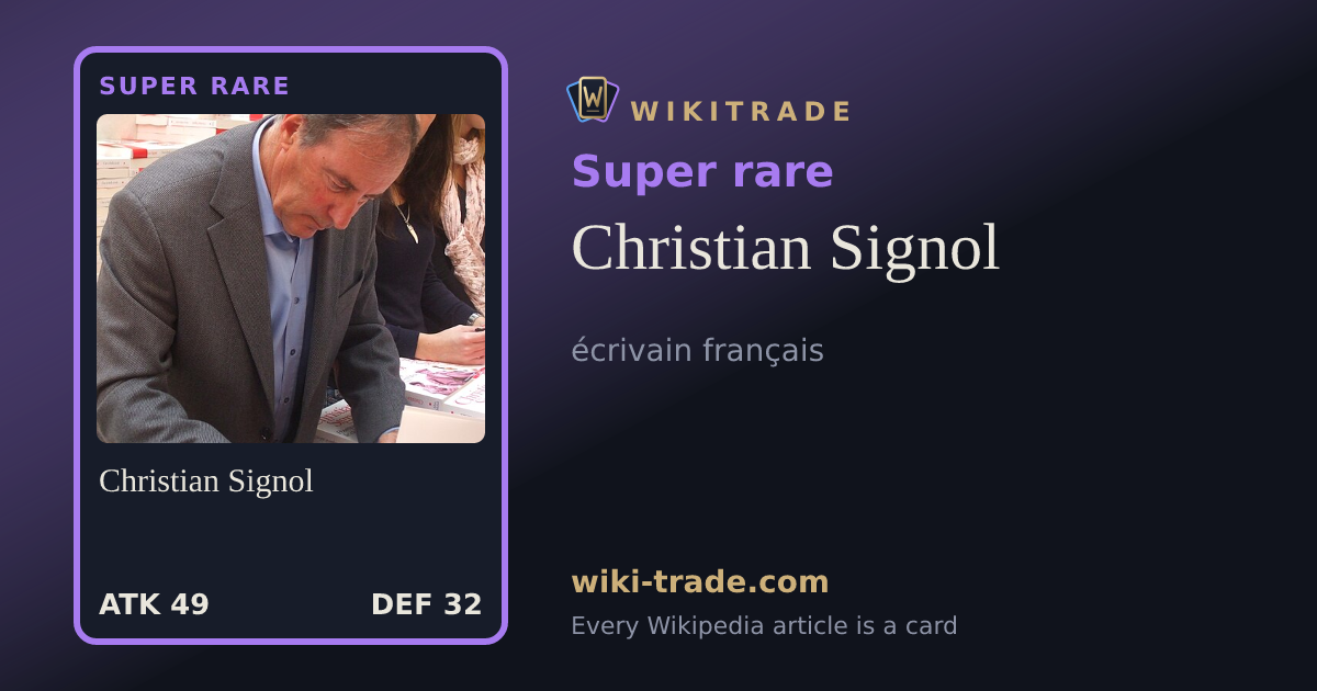 Christian Signol — Super rare card