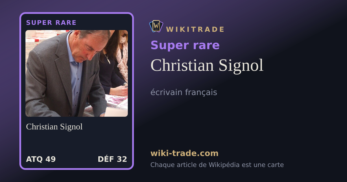 Christian Signol — carte Super rare