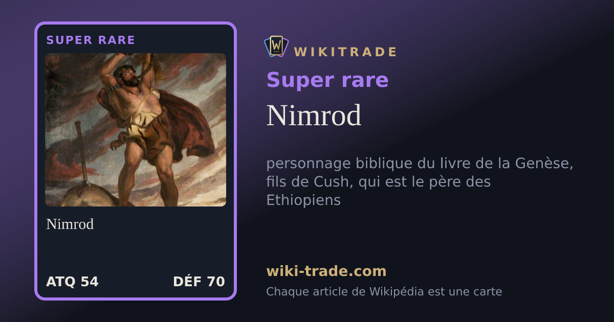 Nimrod — carte Super rare
