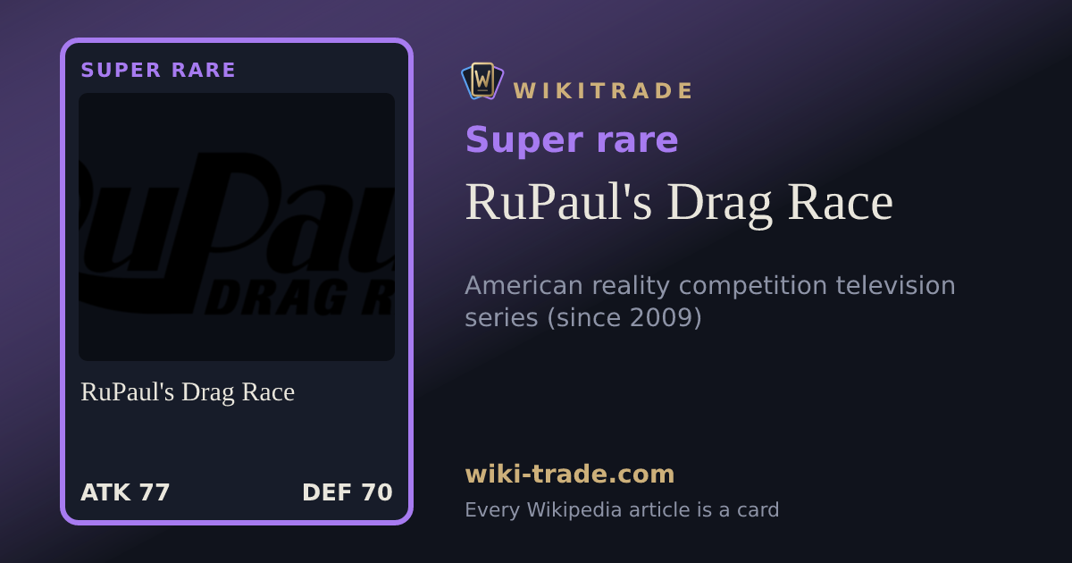 RuPaul's Drag Race — Super rare card